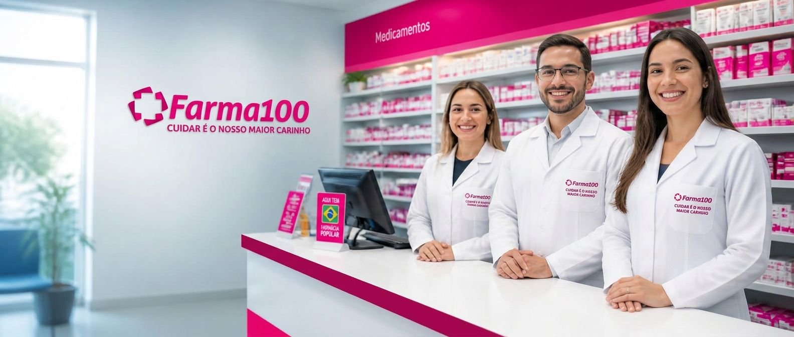 Equipe da Farma100 Mairiporã pronta para atender